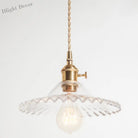 Eliana Scalloped Pendant: Vintage Charm With Green Hue (Multiple Color Options)