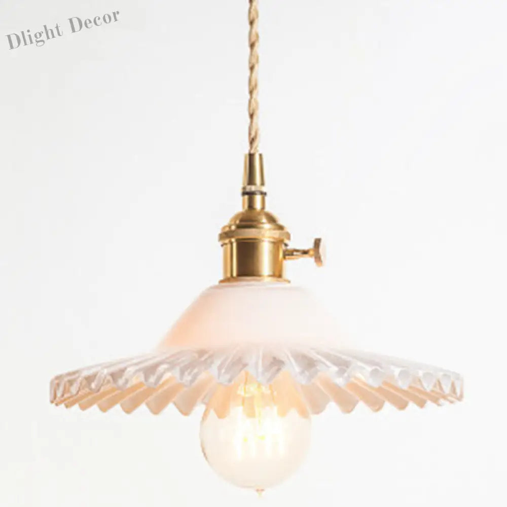 Eliana Scalloped Pendant: Vintage Charm With Green Hue (Multiple Color Options)
