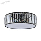 Elizabeth Crystal Drum Fixture - Modern Elegance For Bedrooms Ceiling Light