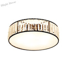 Elizabeth Crystal Drum Fixture - Modern Elegance For Bedrooms Ceiling Light