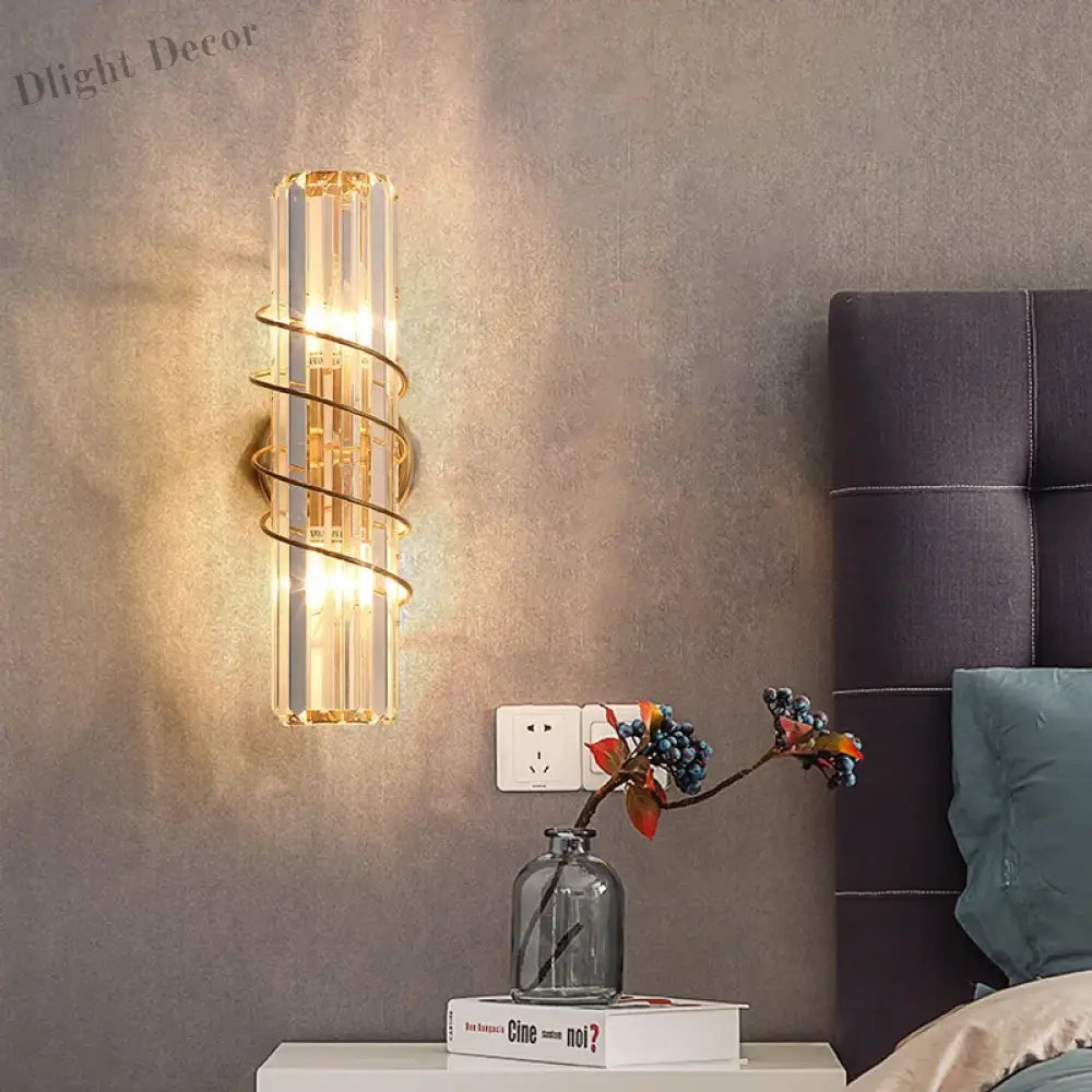 Ella’s Nordic Minimalist Crystal Wall Lamp - Stylish Lighting For Your Tv Background And Aisle