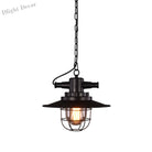 Embolden Your Space With Industrial Elegance: The Black Iron Ceiling Pendant Clear Glass Shade