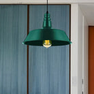 Embrace Industrial Charm And A Pop Of Color: The Red & Green Pendant Light Lighting