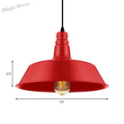 Embrace Industrial Charm And A Pop Of Color: The Red & Green Pendant Light Lighting