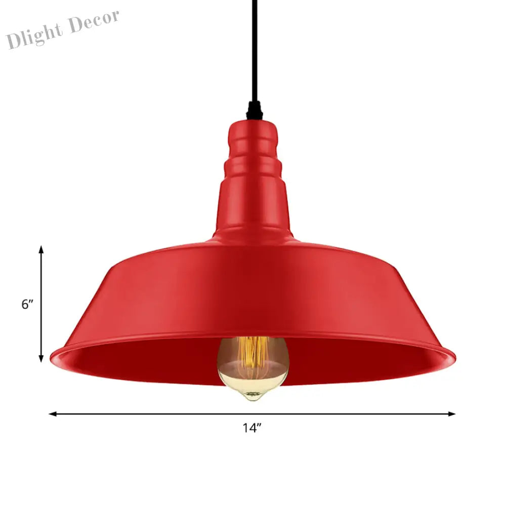 Embrace Industrial Charm And A Pop Of Color: The Red & Green Pendant Light Lighting