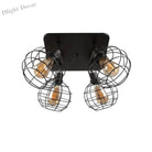 Embrace Industrial Charm And Ample Illumination: The Global Cage Semi - Flush Ceiling Light Fixtures