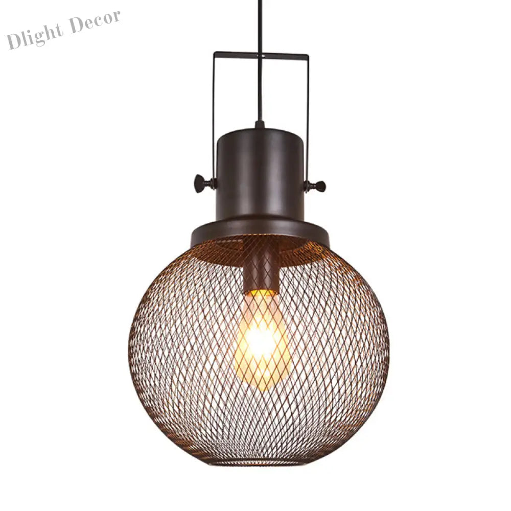 Embrace Industrial Charm: Black Antique Metal Pendant Lamp Lights