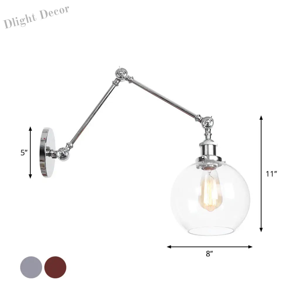 Embrace Industrial Flair And Focused Illumination: The Adjustable Swing Arm Wall Light Wall Light