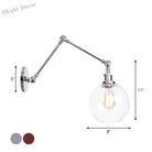 Embrace Industrial Flair And Focused Illumination: The Adjustable Swing Arm Wall Light Wall Light