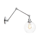 Embrace Industrial Flair And Focused Illumination: The Adjustable Swing Arm Wall Light Chrome / B