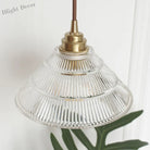 Embrace Minimalist Elegance: The Clear Ribbed Glass Pendant Light