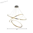 Embrace Modern Elegance With The Extra - Slim Gold Led Pendant Chandelier Lights