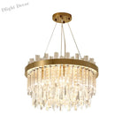 Embrace Modern Elegance With The Faceted Crystal Cylinder Chandelier