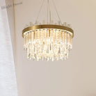 Embrace Modern Elegance With The Faceted Crystal Cylinder Chandelier