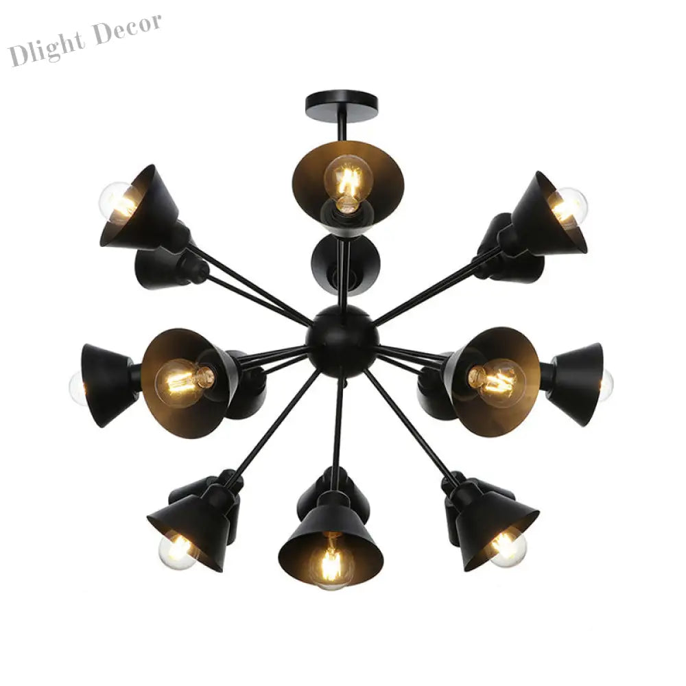 Embrace The Mid - Century Charm: The Industrial Sputnik Chandelier