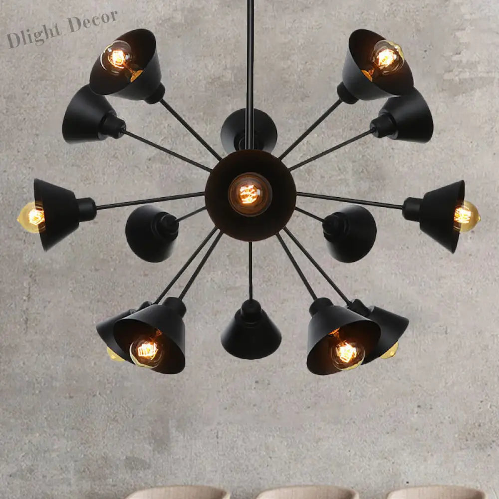 Embrace The Mid - Century Charm: The Industrial Sputnik Chandelier