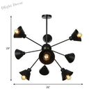 Embrace The Mid - Century Charm: The Industrial Sputnik Chandelier