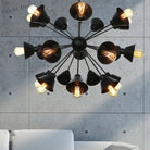 Embrace The Mid - Century Charm: The Industrial Sputnik Chandelier