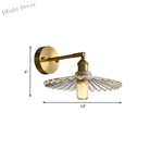 Emerson Classic Embrace: Brass Wall Sconce With Scalloped Glass Shade