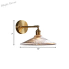 Emerson Classic Embrace: Brass Wall Sconce With Scalloped Glass Shade