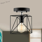 Emersyn Your Space With Exposed Beauty: The Wire Frame Semi - Flush Ceiling Light