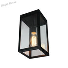 Emery Modern Rectangular Glass Ceiling Light