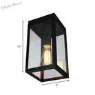 Emery Modern Rectangular Glass Ceiling Light