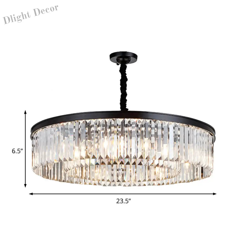 Emilia Modern Crystal Chandelier: Sparkling Elegance In Multiple Sizes (16’ 23.5’ 31.5’)