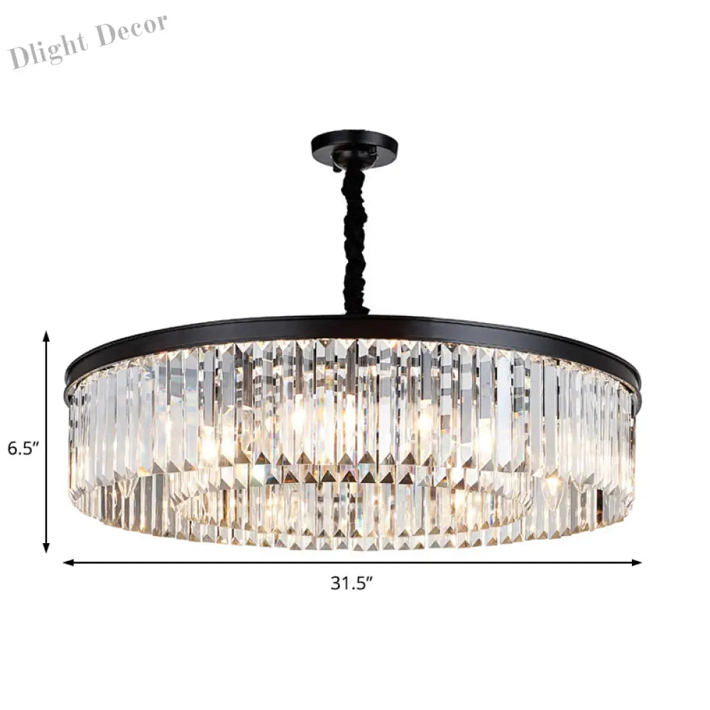 Emilia Modern Crystal Chandelier: Sparkling Elegance In Multiple Sizes (16’ 23.5’ 31.5’)