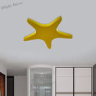 Emily Yellow/Orange/Blue Led Cartoon Star Ceiling Light For Kids Room