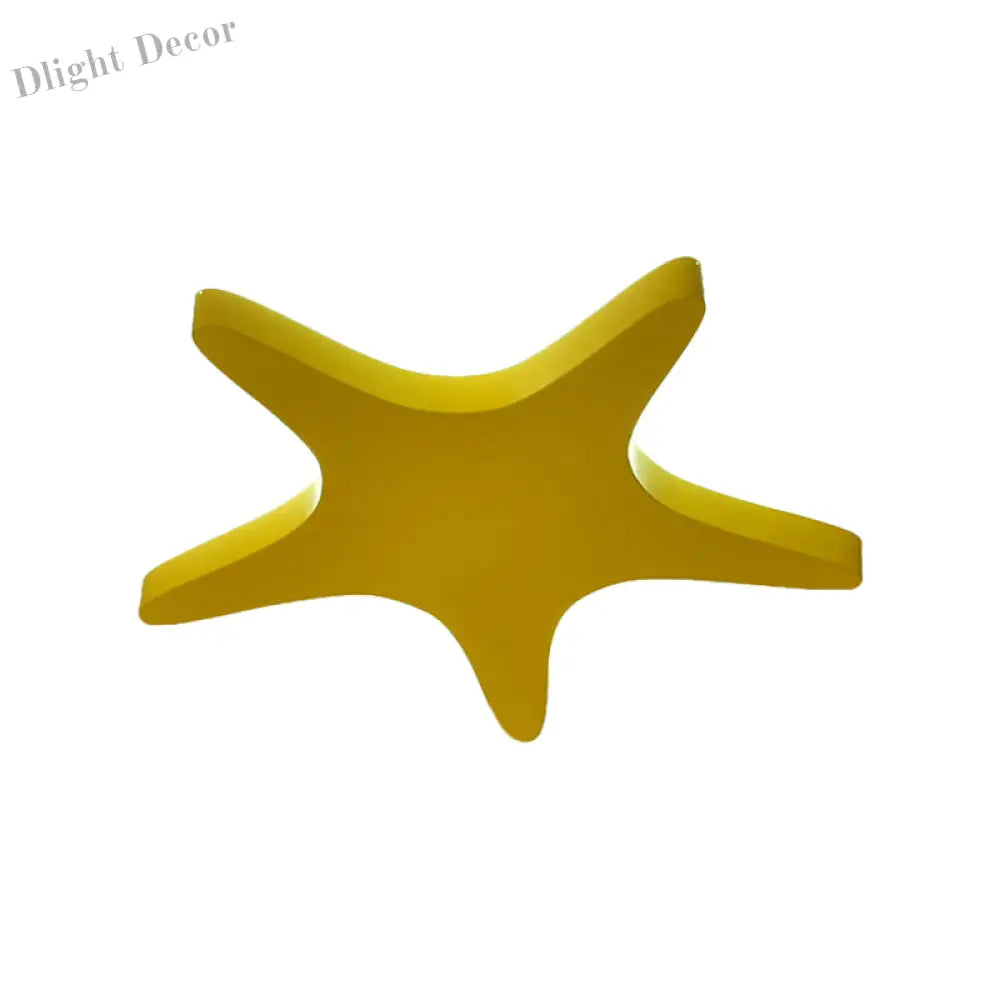 Emily Yellow/Orange/Blue Led Cartoon Star Ceiling Light For Kids Room