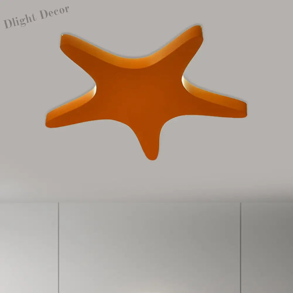 Emily Yellow/Orange/Blue Led Cartoon Star Ceiling Light For Kids Room