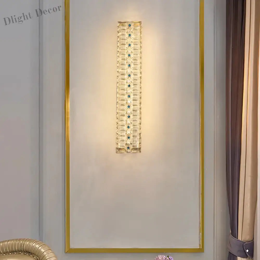 Emma’s - Crystal Wall Lamp Light Luxury Strip Decoration Tv Drama Background Living Room Bedroom