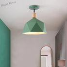 Emma’s Modern Adjustable Macaron Hexagon Ceiling Light - Elevate Your Space With Gray White And