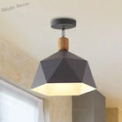 Emma’s Modern Adjustable Macaron Hexagon Ceiling Light - Elevate Your Space With Gray White And