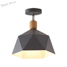 Emma’s Modern Adjustable Macaron Hexagon Ceiling Light - Elevate Your Space With Gray White And