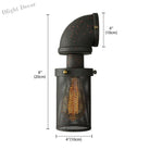 Enliven Your Walls With Industrial Flair: The Black Mesh Cylinder Wall Sconce