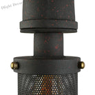 Enliven Your Walls With Industrial Flair: The Black Mesh Cylinder Wall Sconce