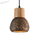 Enrich Your Space With Industrial Charm And Natural Beauty: The Cement Ceiling Light Wood Dome