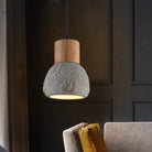 Enrich Your Space With Industrial Charm And Natural Beauty: The Cement Ceiling Light Wood Dome