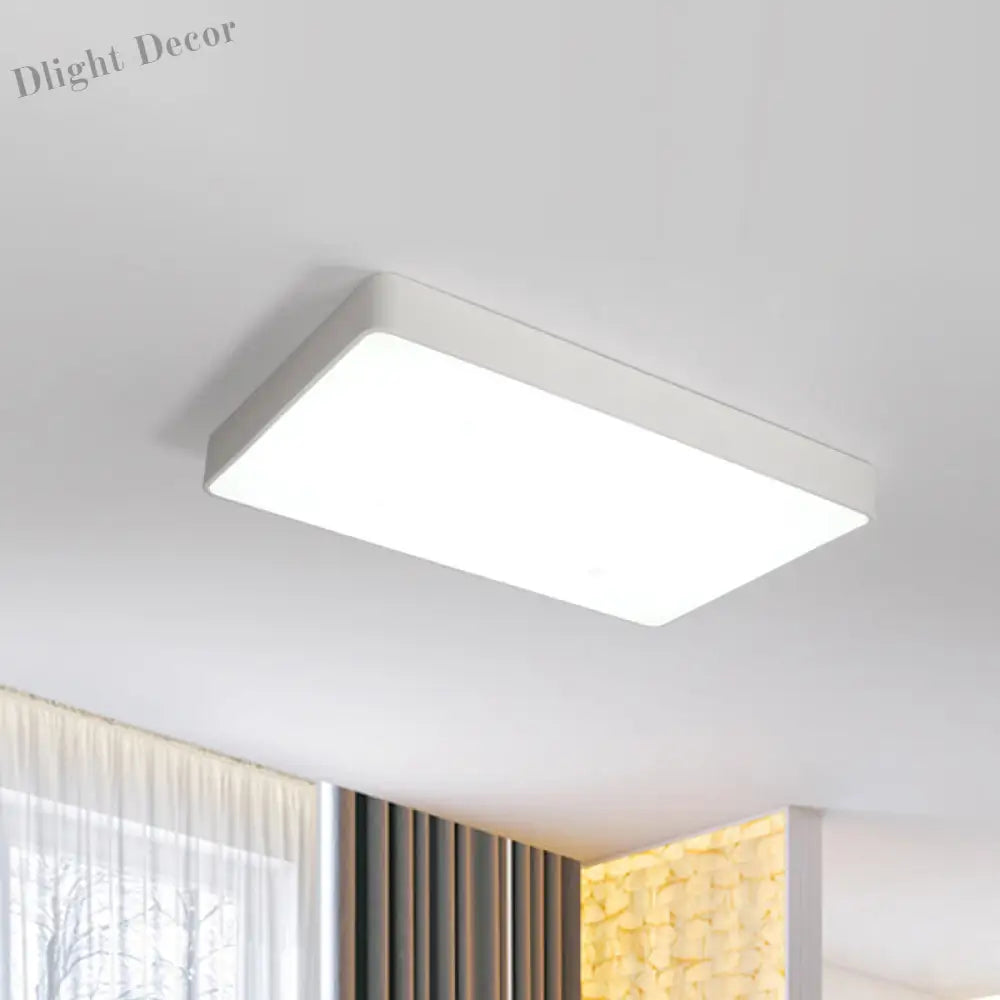Envision Modern Simplicity: The Aurora Flush Mount White