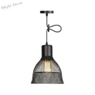 Ethan’s Industrial Wire Mesh Pendant Lamp: A Touch Of Charm Black / Bell