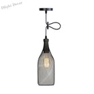 Ethan’s Industrial Wire Mesh Pendant Lamp: A Touch Of Charm Black / Bottle