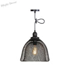 Ethan’s Industrial Wire Mesh Pendant Lamp: A Touch Of Charm Black / Bowl