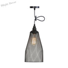 Ethan’s Industrial Wire Mesh Pendant Lamp: A Touch Of Charm Black / Cone