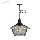 Ethan’s Industrial Wire Mesh Pendant Lamp: A Touch Of Charm Black / House