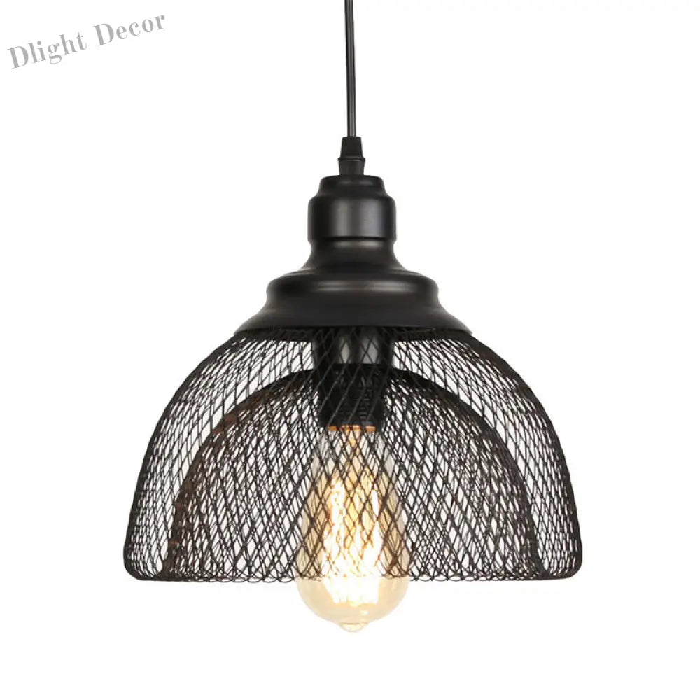 Ethan’s Industrial Wire Mesh Pendant Lamp: A Touch Of Charm