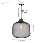 Ethan’s Industrial Wire Mesh Pendant Lamp: A Touch Of Charm