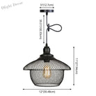 Ethan’s Industrial Wire Mesh Pendant Lamp: A Touch Of Charm