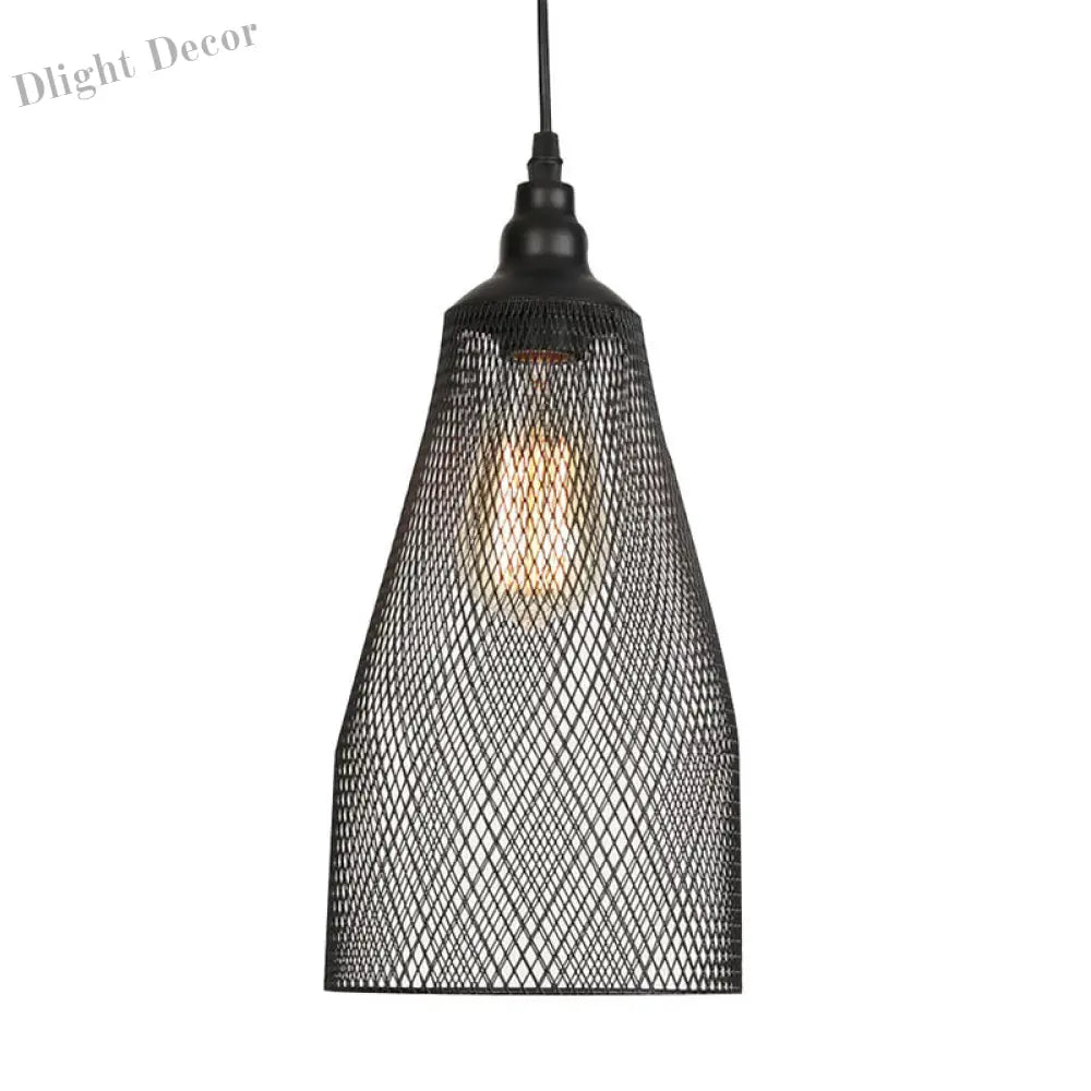 Ethan’s Industrial Wire Mesh Pendant Lamp: A Touch Of Charm